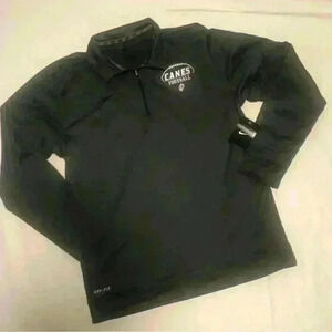 Men’s Nike GHS Canes Football Nike Dri Fit Pullover NWT Men’s Size Medium